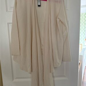 Alice + Olivia Jules Draped Cashmere Sweater, Ecru, M